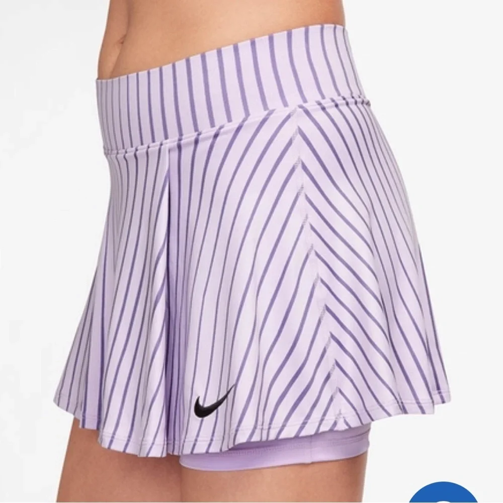 Nike DRI-FIT size XL lavender Victory Flounce Tennis Skort skirt shorts lining